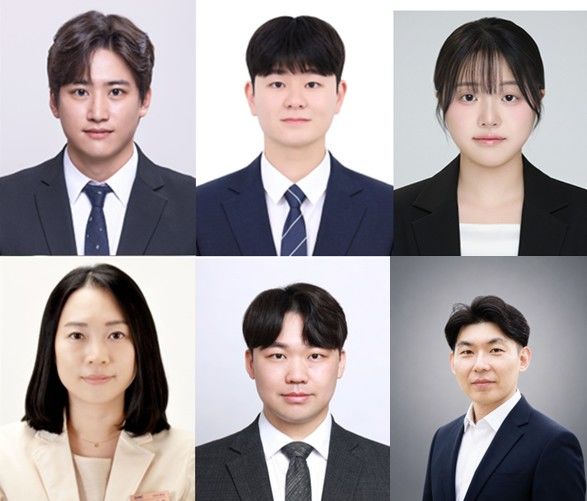 [서울=뉴시스] (위, 왼쪽부터) 제1저자 성균관대 김치현 박사, 조원준 박사과정, 장다영 석사, (아래, 왼쪽부터) 교신저자 삼성서울병원 류광희 교수, 박주형 성균관대 박사, 박진성 교수. (사진=성균관대 제공) 2026.10.06. photo@newsis.com *재판매 및 DB 금지