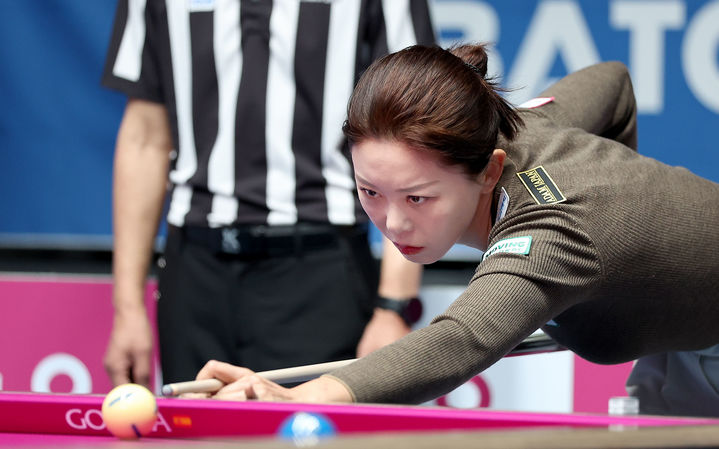 [서울=뉴시스] 프로당구(PBA) 하나카드의 김가영. (사진=PBA 제공)