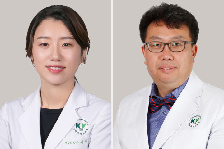 [대전=뉴시스] 건양대병원 재활의학과 홍미진 교수와 호흡기내과 손지웅 교수.(사진=건양대학교병원 제공) 2026.10.06. photo@newsis.com *재판매 및 DB 금지