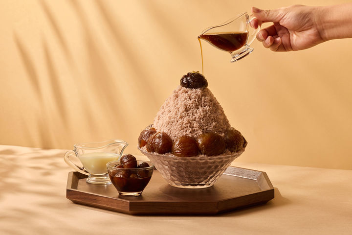 카시아 속초 '마롱 글라세 얼그레이 빙수'. (사진=카시아 속초 제공) *재판매 및 DB 금지