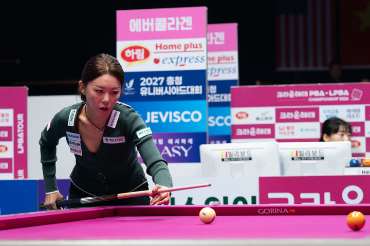 [서울=뉴시스] 프로당구(PBA) 하나카드의 김가영. (사진=PBA 제공)