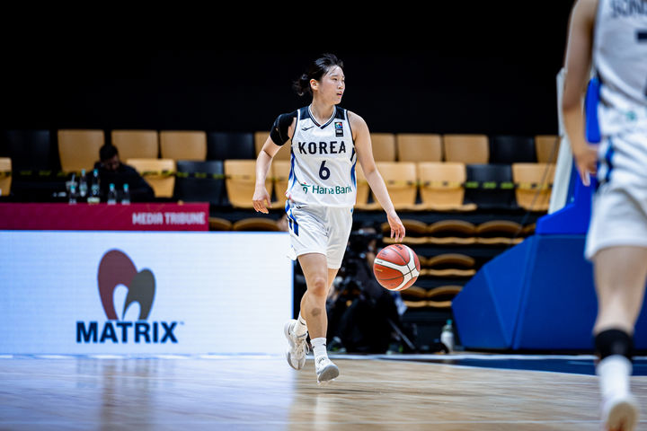 [서울=뉴시스] 한국 18세 이하(U-18) 여자 농구 대표팀의 임연서. (사진=대한민국농구협회 제공) 