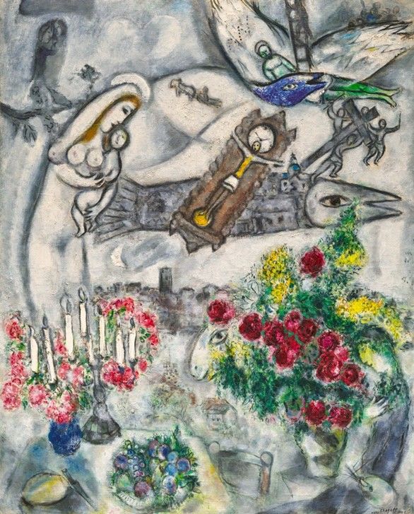 마르크 샤갈 Marc Chagall (1887–1985) Autour de Vence Around Vence 방스 주변 1955-1957 oil and sawdust on canvas 162 × 131.1 cm ⓒ Marc Chagall / ADAGP, Paris - SACK, Seoul, 2026 *재판매 및 DB 금지