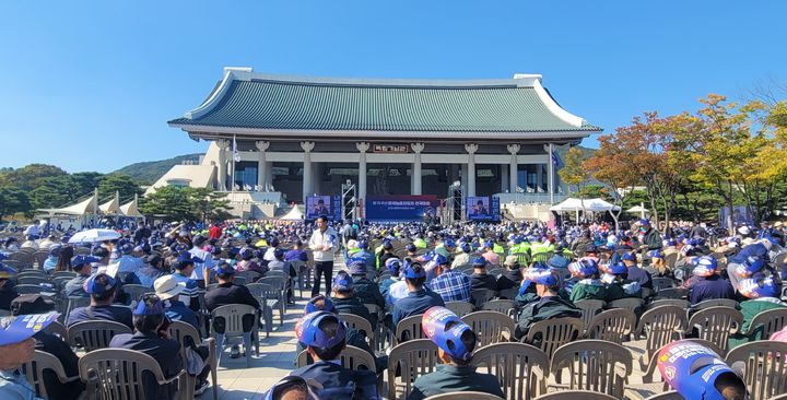 [천안=뉴시스] 최영민 기자=제79주년 한국농촌지도자회 전국대회가 7일 천안 독립기념관에서 열렸다. 2026.10.07 ymchoi@newsis.com *재판매 및 DB 금지