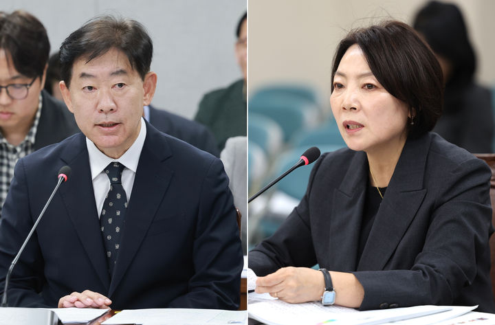 [무안=뉴시스] 전남광주통합특별시 백승주 균형발전부시장 후보(왼쪽)와 윤난실 시민주권부시장 후보. (사진=뉴시스 DB) photo@newsis.com *재판매 및 DB 금지
