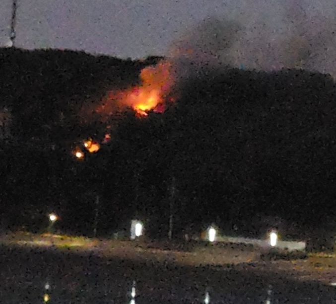 인천 영흥도 뒷산 화재. (사진=인천소방본부 제공) 2026.10.08. photo@newsis.com *재판매 및 DB 금지