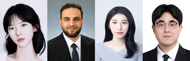[울산=뉴시스] ECCV 2026 모카(MoCha) 챌린지에서 3위에 오른 UNIST 연구팀. 왼쪽부터 김수지 박사과정생, 무함마드 문시프 박사후연구원, 김민경 박사과정생, 백승렬 교수. photo@newsis.com *재판매 및 DB 금지