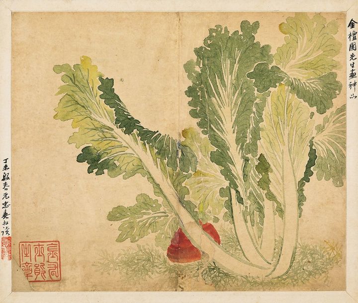 단원 김홍도, 〈채과도(菜果圖)〉 color on paper, 27.1×23cm(2 점), 추정가 2천만~4천만 원 *재판매 및 DB 금지