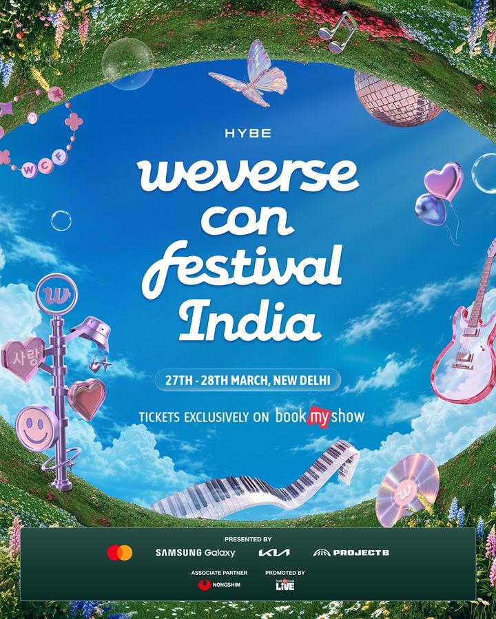 [서울=뉴시스] 위버스콘 페스티벌 인디아(Weverse Con Festival India) 메인 포스터. (사진 = 하이브 제공) 2026.10.08. photo@newsis.com *재판매 및 DB 금지