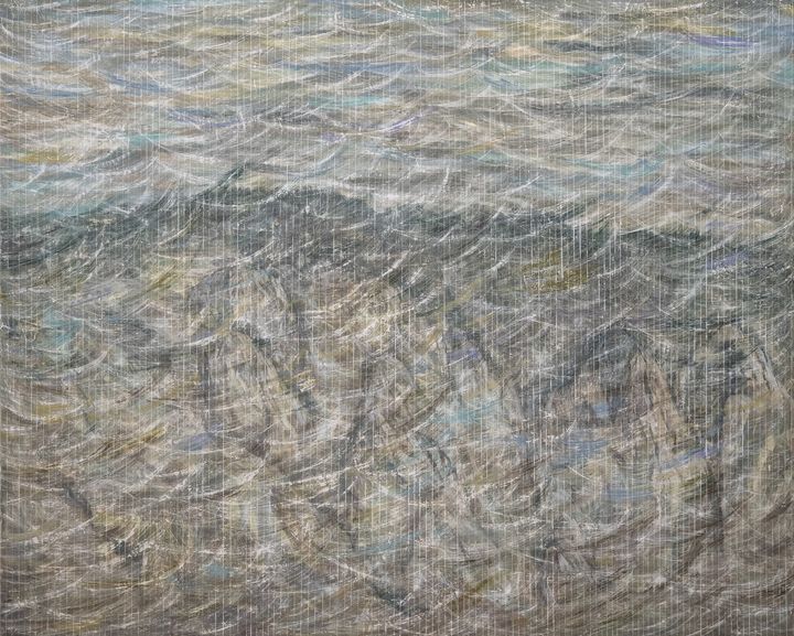 율려律呂Yoolryoe 26-01-14, 2026, Plaster & gouache on wood panel, 130.3x162cm(100F) *재판매 및 DB 금지