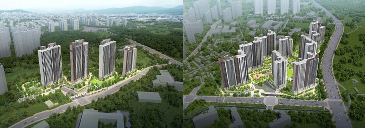 충북 청주시 흥덕구 가경 아이파크 7단지(왼쪽)·8단지 조감도. (사진=청주시 제공) *재판매 및 DB 금지