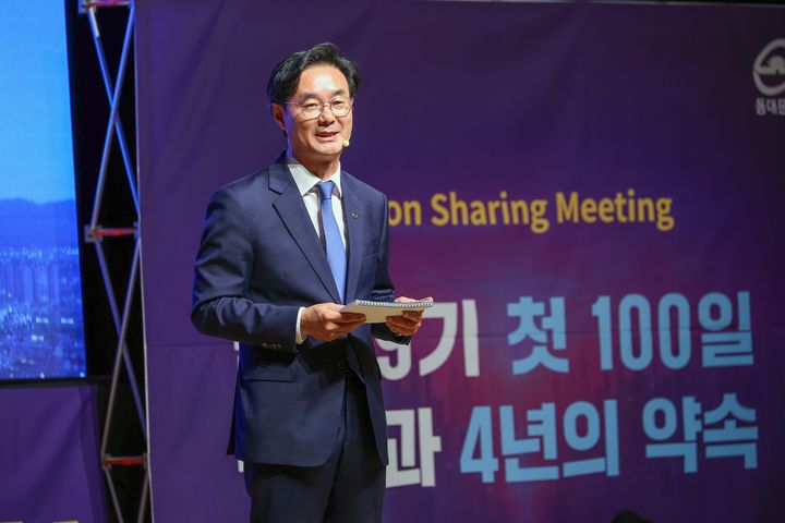 [서울=뉴시스] 동대문구 '10분 도시' 목표 공개한 최동민 구청장. (사진=동대문구 제공) 2026.10.08. photo@newsis.com *재판매 및 DB 금지