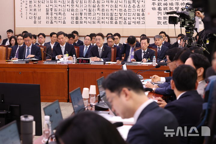 [서울=뉴시스] 고범준 기자 = 이진수 법무부 장관 직무대행(차관)이 8일 서울 여의도 국회에서 열린 법제사법위원회 국정감사(법무부 등)에 참석해 자리하고 있다. 2026.10.08. bjko@newsis.com