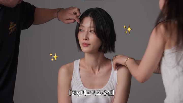 [서울=뉴시스] 모델 이현이가 프로필 촬영을 위해 다이어트를 했다고 밝혔다. (사진=유튜브 채널 '한혜진 Han Hye Jin' 캡처)