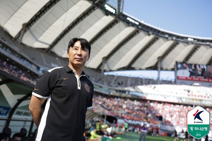 [서울=뉴시스] 프로축구 K리그1 FC서울의 김기동 감독. (사진=한국프로축구연맹 제공)