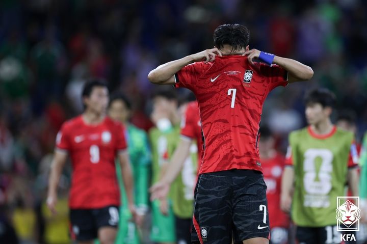 [서울=뉴시스]북중미 월드컵에서 실패한 손흥민. (사진=대한축구협회 제공)