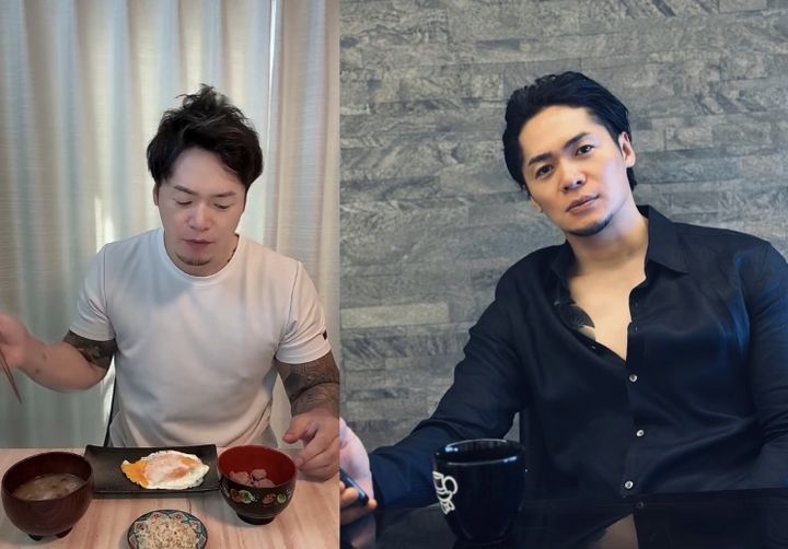 [서울=뉴시스] 일본 전 프로복서 이이다 마사나리가 식사 모습을 공개하며 8일 만에 9㎏을 감량했다고 전했다. (사진 출처=이이다 마사나리 인스타그램 캡처)