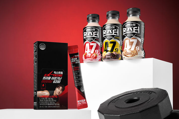 [서울=뉴시스] 남양유업 테이크핏, 무신사 뷰티서 김종국 모델 '익스트림'과 협업 프로모션 (사진=남양유업 제공) *재판매 및 DB 금지