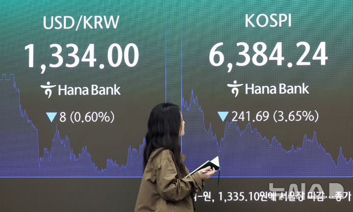 [서울=뉴시스] 김금보 기자 = 지난 12일 오후 서울 중구 하나은행 딜링룸에서 딜러들이 업무를 하고 있다. 2026.10.12. kgb@newsis.com
