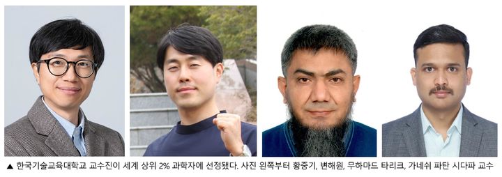 한기대 교수 4명, 세계 상위 2% 과학자됐다…3명 재선정