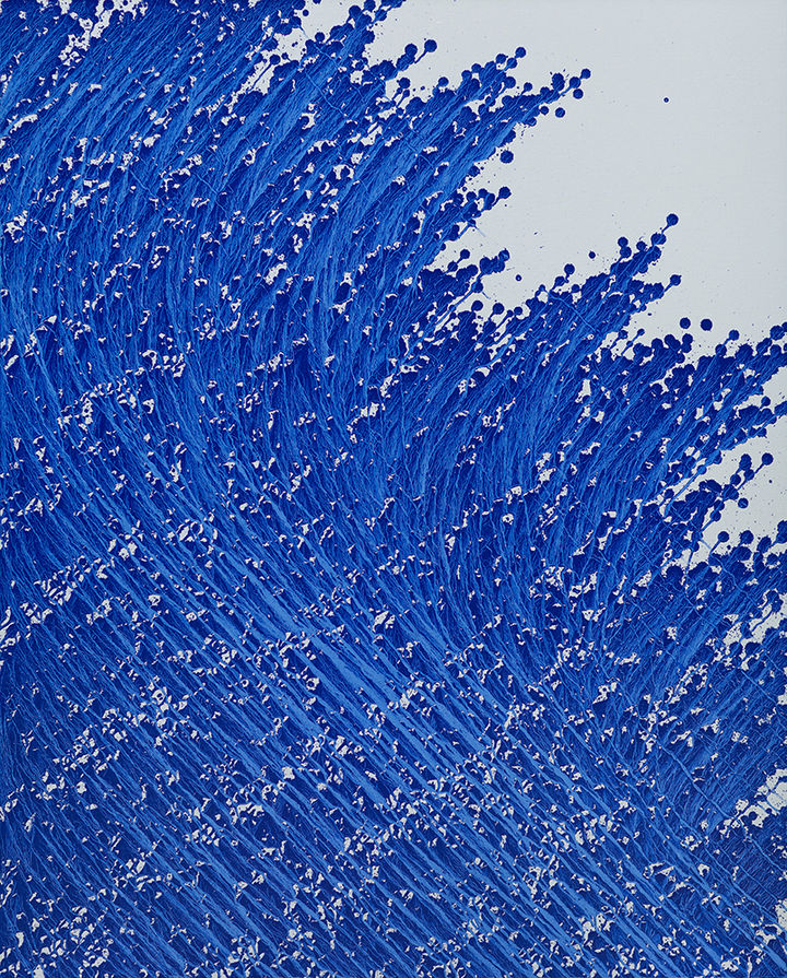 채성필, 물의 초상(Portrait d_eau 260516). 162x130cm. 캔버스에 천연안료. 2026 *재판매 및 DB 금지