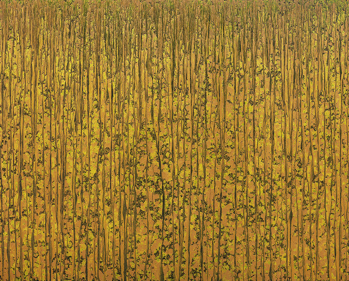 채성필, 묘법(Inscription N2026012). 200x160cm. 캔버스에 천연안료. 2026 *재판매 및 DB 금지