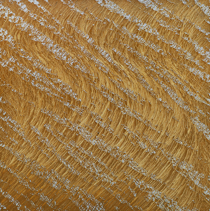 채성필, 대지의 몽상(Rêve de terre 260712). 150x150cm. 캔버스에 흙과 수묵. 2026 *재판매 및 DB 금지