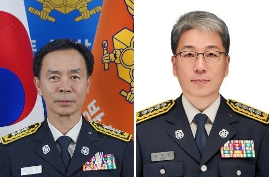 [세종=뉴시스]송승화 기자=윤길영(왼쪽) 북부, 김영근 남부소방서장.(사진=세종시).2026.10.14.photo@newsis.com *재판매 및 DB 금지