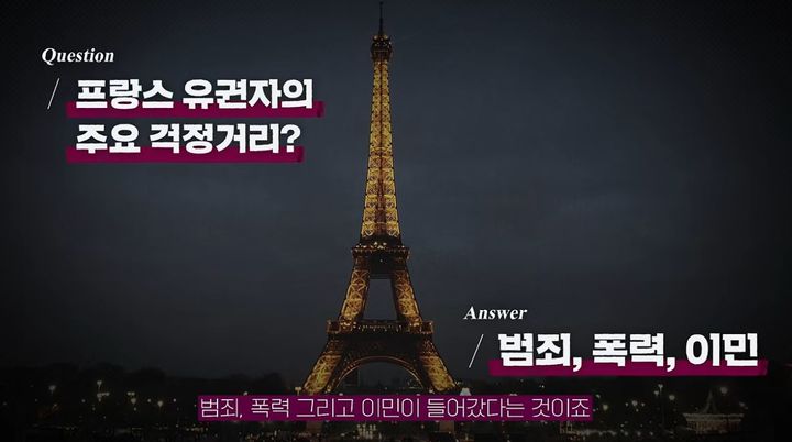 [서울=뉴시스] 프랑스 고등학생들의 교육 환경 개선 요구로 시작된 시위가 이민과 차별 문제로 확대되면서 정치적 쟁점으로 떠올랐다는 분석이 나왔다. (사진출처=유튜브 채널 '김지윤의 지식 PLAY' 캡처) *재판매 및 DB 금지