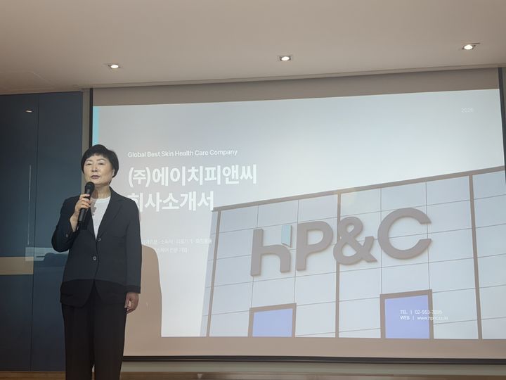 [충북(오송)=뉴시스] 김홍숙 에이치피앤씨 대표. (사진=동효정 기자) 2026.10.14. vivid@newsis.com *재판매 및 DB 금지