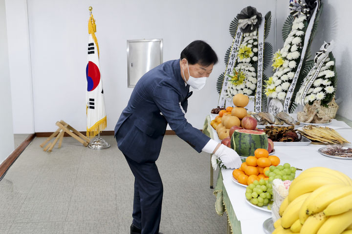 [합천=뉴시스] 합천군, 한국전쟁전후 민간인희생자 합동위령제 개최 (지난해 모습) (사진=합천군 제공) 2026. 10. 15. photo@newsis.com *재판매 및 DB 금지