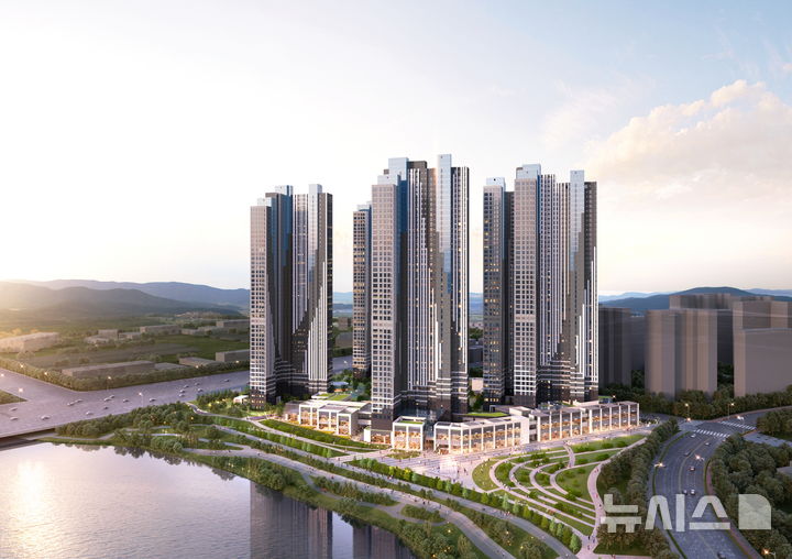 [서울=뉴시스] 고양 장항 카이브 유보라 상업시설 조감도. (사진= 반도건설 제공)
