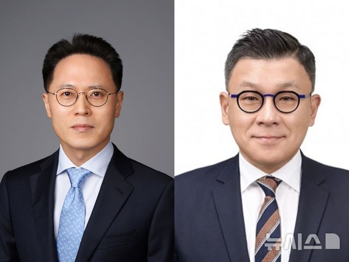 [서울=뉴시스] 두산에너빌리티는 박상현 대표이사 사장(CFO)이 부회장으로 승진하고, 전략/혁신부문장 송용진 사장은 신임 최고운영책임자(COO)에 선임됐다고 16일 밝혔다. 왼쪽부터 박 부회장, 송 COO. (사진=두산에너빌리티 제공) photo@newsis.com