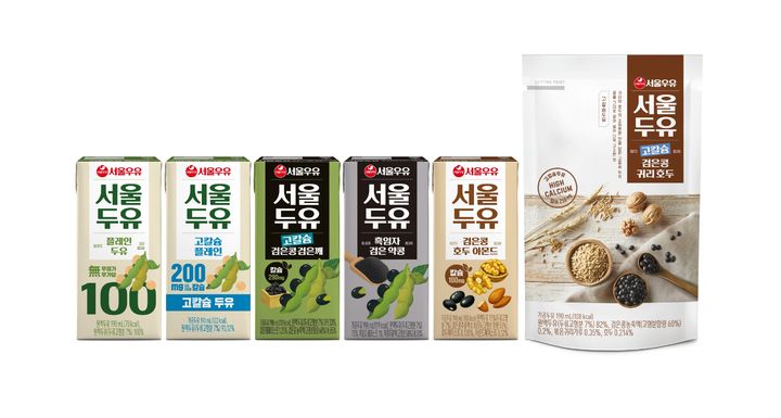 '서울두유' 제품 라인업. (사진=서울우유협동조합 제공) *재판매 및 DB 금지
