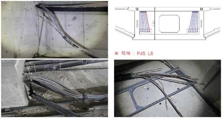 [서울=뉴시스] 2024년 정릉천고가교에서 끊어진 텐던(강철 케이블) 모습. (사진=서울시 제공) photo@newsis.com *재판매 및 DB 금지