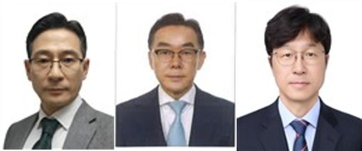 [부산=뉴시스] 심재운(왼쪽부터) 신임 부산테크노파크 원장, 김현준 신임 부산신용보증재단 이사장, 황선웅 신임 부산경제진흥원장. (사진=부산시 제공) 2206.10.19. photo@newsis.com *재판매 및 DB 금지