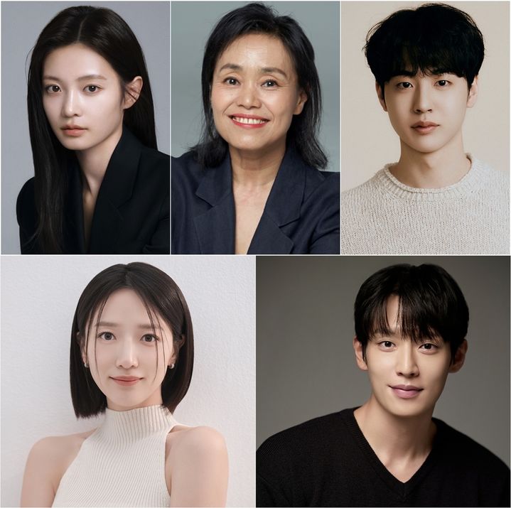 [서울=뉴시스] 배우 우다비, 강애심, 김현진, 표예진, 이기택. (사진=각 소속사 제공) 2026.10.19. photo@newsis.com *재판매 및 DB 금지