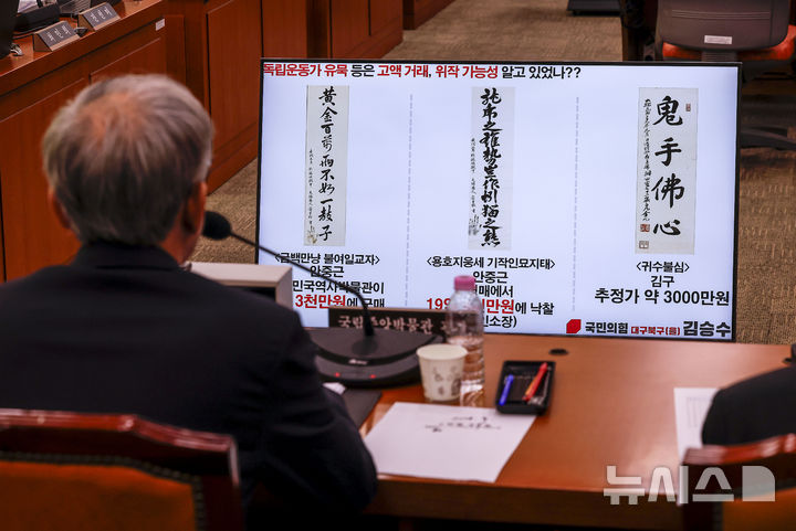 [서울=뉴시스] 정병혁 기자 = 유홍준 국립중앙박물관장이 19일 서울 여의도 국회에서 열린 문화체육관광위원회의 문화체육관광부 산하 공공기관 및 유관기관 국정감사에서 질문을 듣고 있다. 2026.10.19. jhope@newsis.com