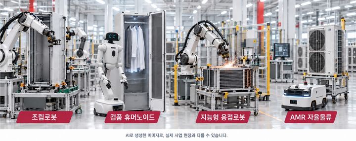 [창원=뉴시스] AI(인공지능) 팩토리 기반 제조·물류 자율화 구상도. (사진=창원시 제공) 2026.10.21. photo@newsis.comAI *재판매 및 DB 금지