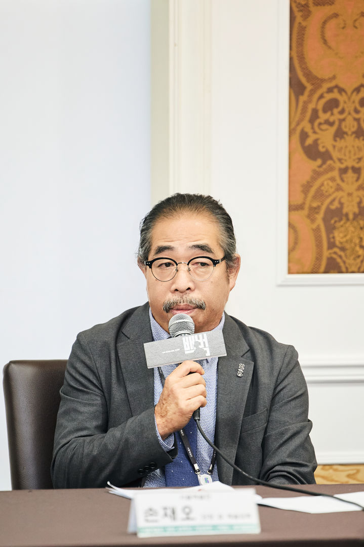 [서울=뉴시스] 21일 예술의전당에서 창작가무극 '백범' 제작발표회가 열렸다. 사진은 손재오 서울예술단장 겸 예술감독. (사진 = 서울예술단 제공) 2026.10.21. photo@newsis.com *재판매 및 DB 금지