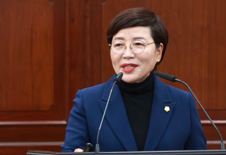 5분 발언하는 김자운 충주시의원 *재판매 및 DB 금지