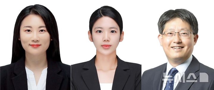 [전남광주=뉴시스] (왼쪽부터) GIST 신소재공학과 권나현 박사후연구원, 김영채 석사, 권인찬 교수. (사진=GIST 제공) photo@newsis.com *재판매 및 DB 금지