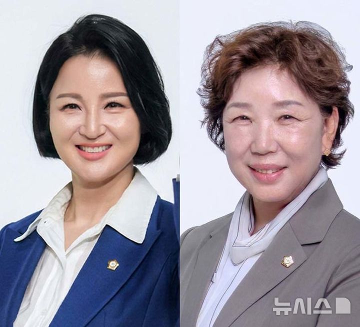 [나주=뉴시스] 전남광주 나주시의회 (왼쪽부터)정서연·조영미 의원. (사진=나주시의회 누리집 갈무리) photo@newsis.com *재판매 및 DB 금지