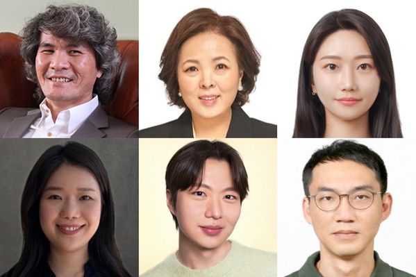 [서울=뉴시스] (위, 왼쪽부터) 이창준 기초과학연구원 기억 및 교세포 연구단장, 서민아 성균관대 교수, 한가영 박사, (아래, 왼쪽부터) 장민우 박사, 박태영 연구원, 김기정 박사. (사진=성균관대 제공) 2026.10.22. photo@newsis.com *재판매 및 DB 금지
