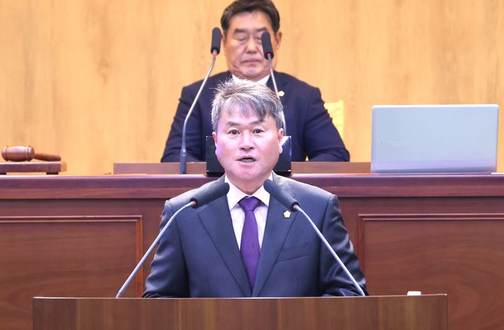 5분 발언하는 장효진 단양군의원 *재판매 및 DB 금지