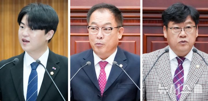 경주시의회 김경주(왼쪽부터), 김상희, 최진열 의원