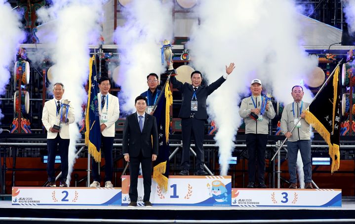 [안동=뉴시스] 22일 제주도에서 열린 제107회 전국체육대회 폐회식. (사진=경북도 제공) 2026.10.20. photo@newsis.com *재판매 및 DB 금지
