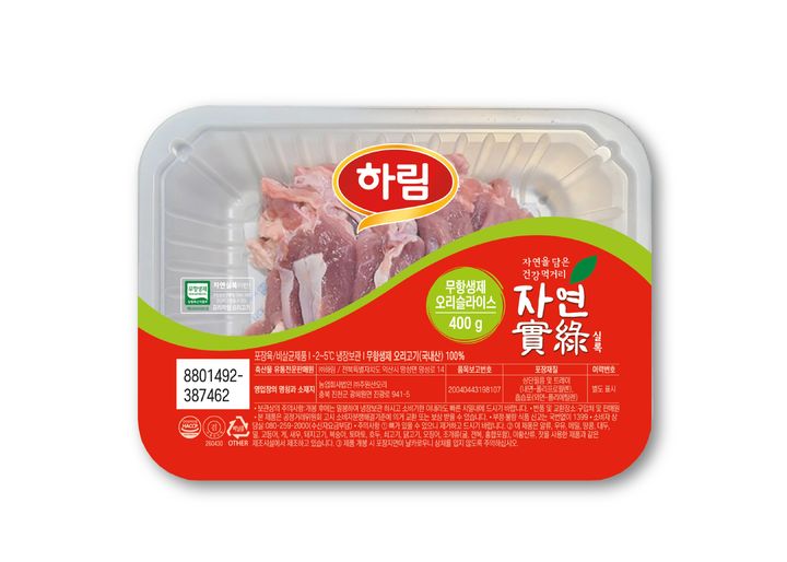 하림 '자연실록 무항생제 오리 슬라이스'. (사진=하림 제공) *재판매 및 DB 금지