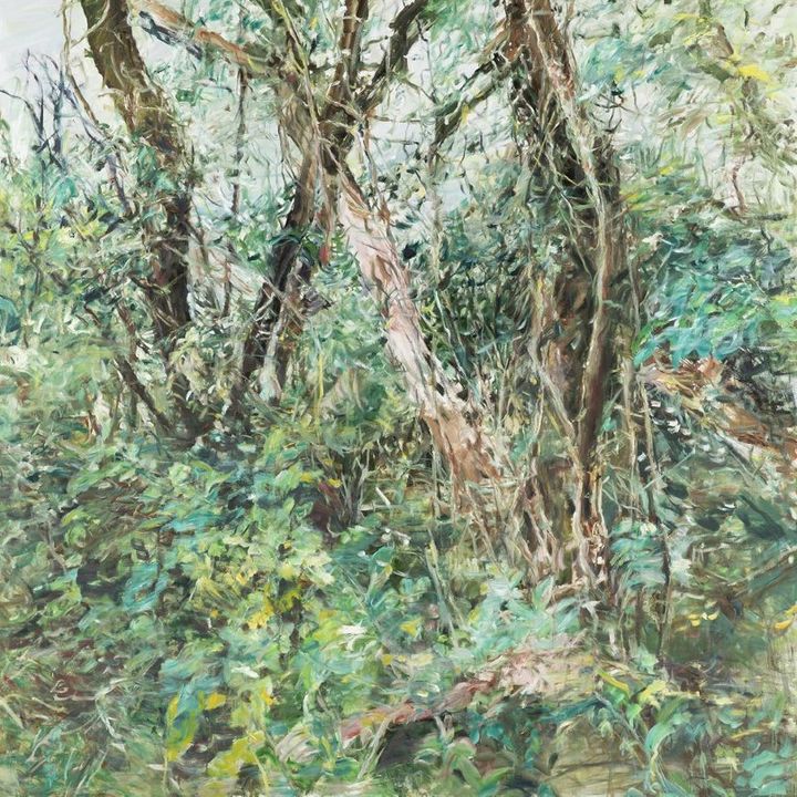 숲에서 (빛과 어두움의 교차), 2026, Oil on canvas, 200 × 200 cm *재판매 및 DB 금지