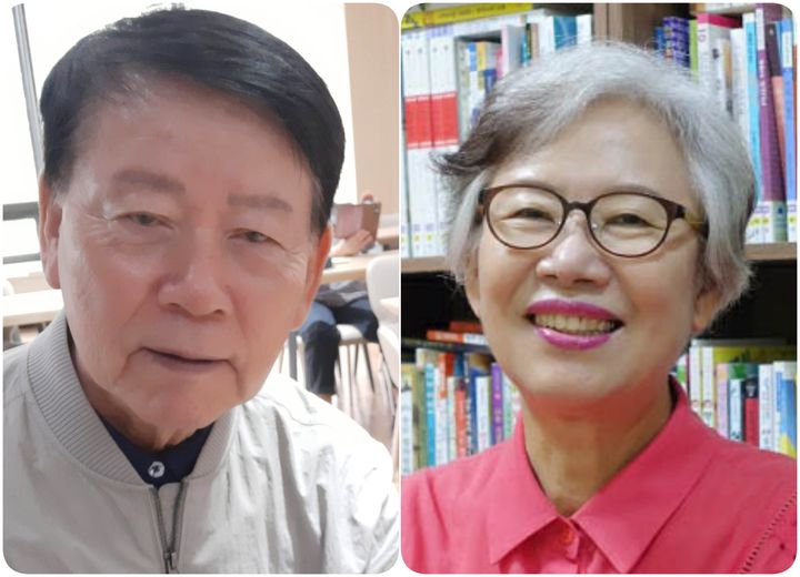 김시운 수상자와 이성자 수장자.(사진=전남광주통합시청 제공) *재판매 및 DB 금지